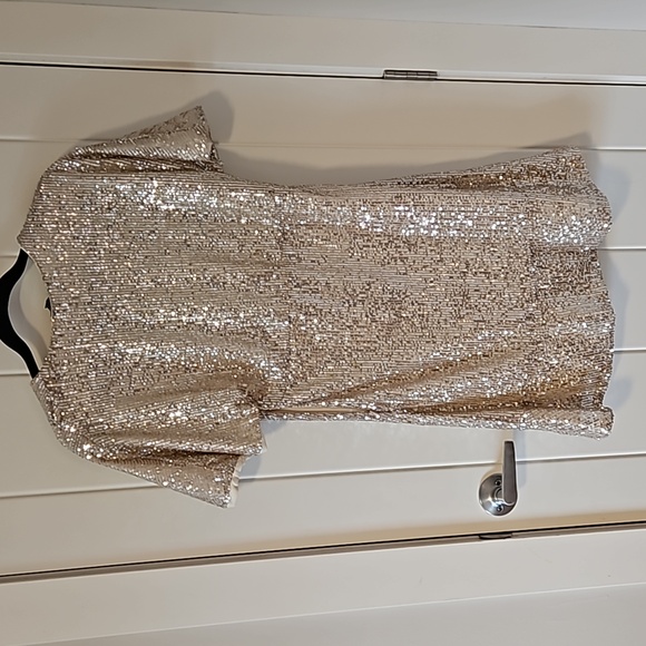 Moon Lite Rose Sequin Dress (S) - Picture 4 of 7
